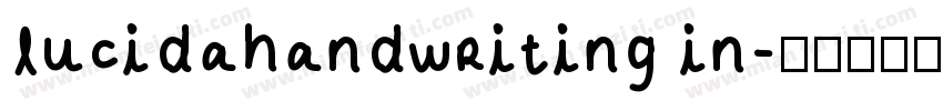 lucidahandwriting in字体转换